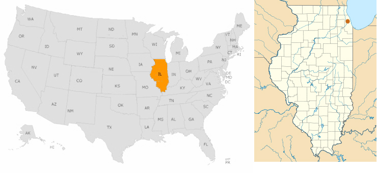 Mapa casa Frederick Robie